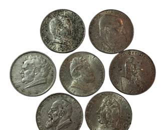 7 Austria 2 Schilling Coins Silver 1928-1936