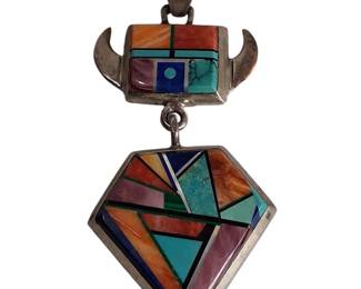 Alvin Yellowhorse Navajo Sterling Turquoise Necklace