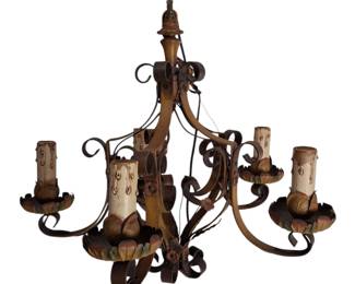 Gothic Spanish Revival 1920s Chandelier