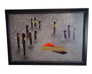 Staufenbiel Original Oil Painting "Ravens Victory"