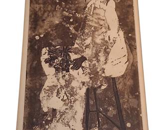 M Dietrich Signed Engraving "Sixteen"