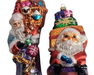 Collection of Christopher Radko Christmas Ornaments