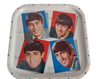 1964 Beatles Worcester Ware England Serving Tray