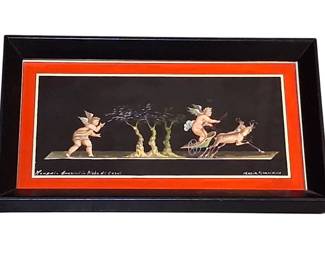 Maria Graziano Italian Gouache Painting