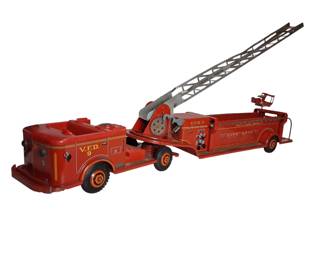 Vintage Marx Lumar VFD Fire Truck