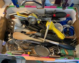 All manner of kitchen utensils