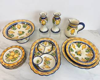 Lot 939  Vintage HandPainted Tierra Fina Tableware