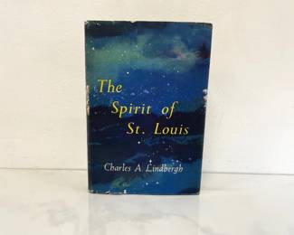 Lot 838  Charles Lindbergh Signed Presentation Copy  The Spirit of St Louis  Hardcover Book