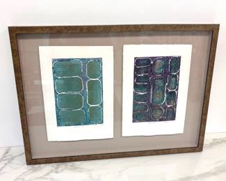 Lot 905  Signed  Cobblestones 8  9  Ink on Paper Art