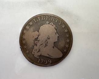 Lot 1059  1799 Draped Bust Silver Dollar Coin