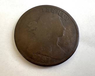 Lot 1195  US Coins  1797 Draped Bust Large Cent