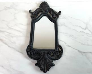 Lot 1017  Vintage Cast Iron Wall Mirror