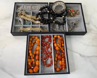 Lot 836  Vintage Costume Jewelry