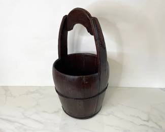 Lot 1006  Asian Wooden Water Bucket
