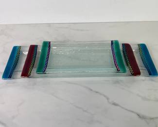 Lot 849  Paul Palango Signed Kiln Art Glass Plates  Chester Nova Scotia