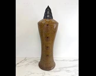 Lot 912  Mark Hewitt 3ft tall NC Studio Pottery Sculpture