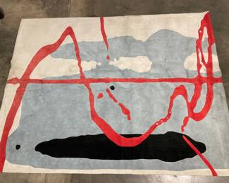 Lot 5095  Rugs As Art Abstract Art Area Rug