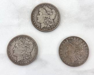 Lot 1060  1901 Morgan Silver Dollar Coins