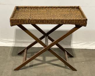 Lot 5118  Vintage Pier 1 Butler Tray Table
