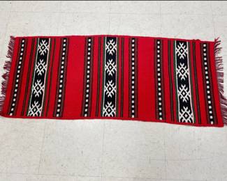 Lot 845  Vintage Handwoven Textile Rug