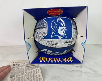 Lot 869  Duke University Signed Basketball