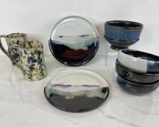 Lot 882  Signed Studio Pottery  Cole Pottery More