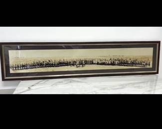 Lot 5115  Antique Panoramic Yard Long Photograph Military WWI Era