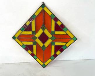 Lot 1218  Hanging Stained Glass Art