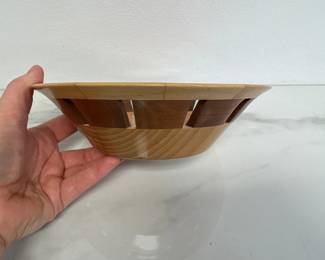 Lot 971  John Morris MapleWalnut Hand Turned Wooden Bowl