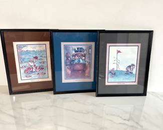 Lot 1008  Gary Patterson  Cartoonist Golf Art