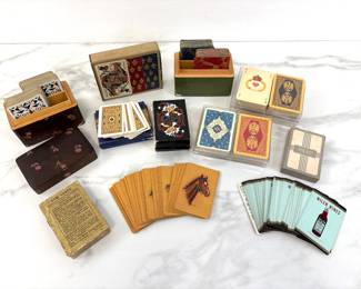 Lot 779  Vintage Playing Cards Double Deck Boxes More Card Decks