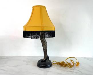 Lot 1072  Replica Christmas Story Leg Lamp