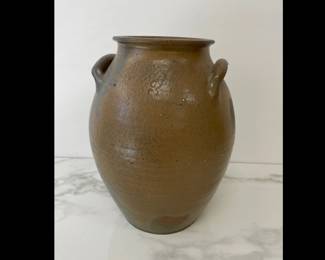 Lot 965  Vintage Antique 3 SaltGlazed Stoneware Pottery Crock Jar