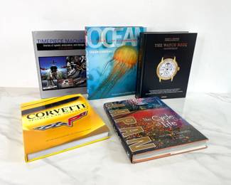 Lot 989  Coffee Table Books  Watches Cars Japan Ocean