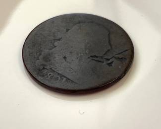 Lot 1196  US Coins  1801 Draped Bust Large Cent