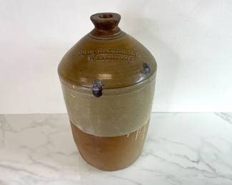 Lot 1035  Antique John Baxter Ltd  Brewery in Waterfoot  English Stoneware Spirits Jug