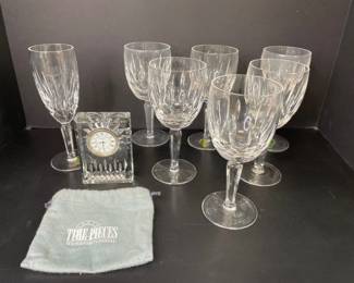 Lot 878  Waterford Crystal Kildare Stemware Clock