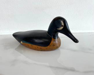 Lot 1097  Jim Harkness Ontario Carved Wood Duck Decoy