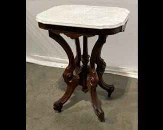 Lot 5151  Victorian Marble Top Parlor Table