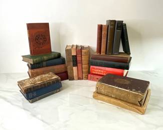Lot 843  Vintage Hardcover Books For Shelf Styling