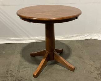 Lot 5153  Wooden Pedestal Table