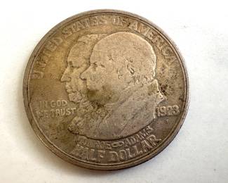 Lot 1187  US Coins  1923 Monroe Adams Silver Half Dollar