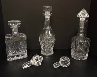 Lot 749  Vintage Waterford Crystal Decanter Unmarked Decanters