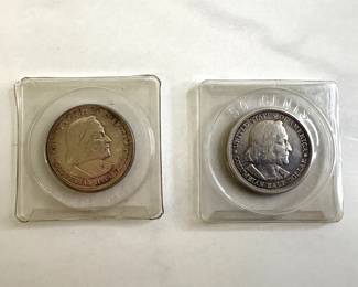 Lot 1193  US Coins  1892 1893 Columbian Exposition Chicago Worlds Fair Silver Half Dollars