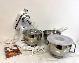 Lot 754  KichenAid Ultra Power Stand Mixer Extra Bowls