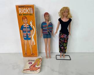 Lot 916  Mattel 1963 Skipper 1963 Ricky Toy Dolls