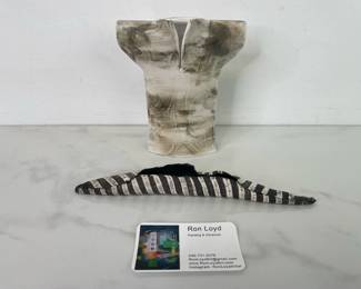 Lot 874  Ron Loyd Ceramic Kimono Sculpture Wall Hanging Sculpture
