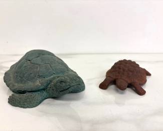 Lot 968  Vintage Goose Creek Mfg. Asheville NC Turtle Sculpture