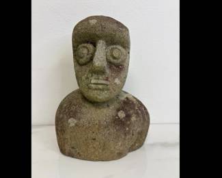 Lot 964  Vintage Antique Stone Carved Sculpture Figure
