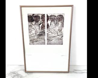 Lot 1173  Imprinted Textiles Art Print Signed Numbered